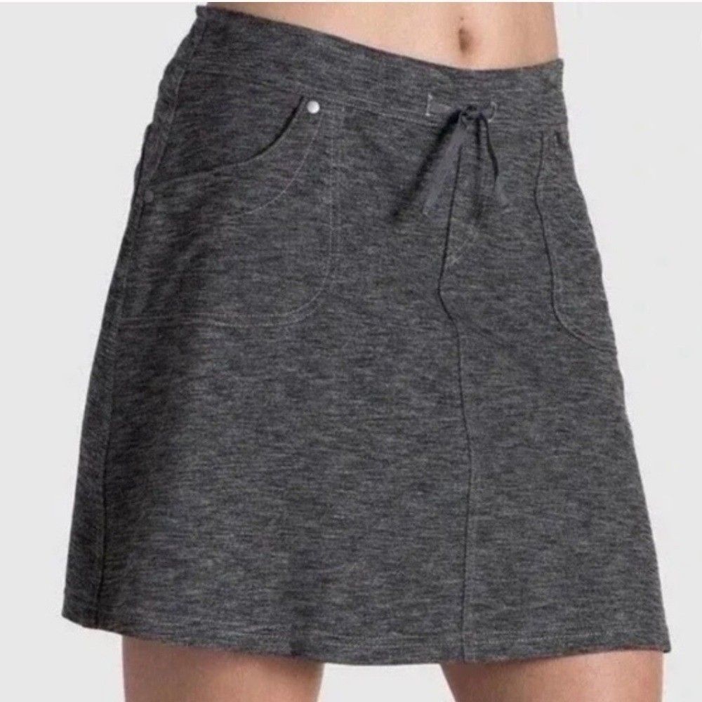 Kuhl Skort Heather Gray Cargo Pull On Hiking Outdoor Athleisure Golf Medium - Picture 3 of 11
